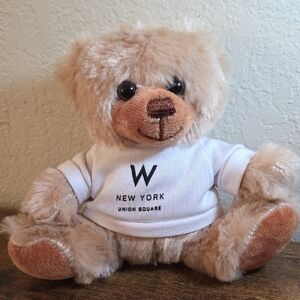 Plush Teddy Bear with White Shirt